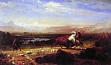 Albert Bierstadt Canvas Paintings - The Last of the Buffalo